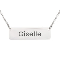 Load image into Gallery viewer, Giselle Necklace – Custom Name Horizontal Bar Necklace for Women
