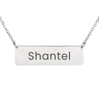 Load image into Gallery viewer, Shantel Necklace – Custom Name Horizontal Bar Necklace for Women
