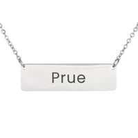 Load image into Gallery viewer, Prue Necklace – Custom Name Horizontal Bar Necklace for Women
