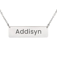 Load image into Gallery viewer, Addisyn Necklace – Custom Name Horizontal Bar Necklace for Women
