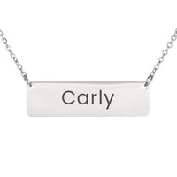 Load image into Gallery viewer, Carly Necklace – Personalized Horizontal Bar Necklace for Women
