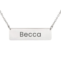 Load image into Gallery viewer, Becca Necklace – Personalized Horizontal Bar Necklace for Women
