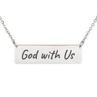 Load image into Gallery viewer, God with Us Necklace - Easter Gift, Matthew 1:23 Faith Bible Jewelry
