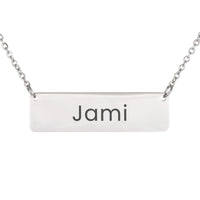 Load image into Gallery viewer, Jami Necklace – Custom Name Horizontal Bar Necklace for Women
