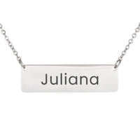 Load image into Gallery viewer, Juliana Necklace – Custom Name Horizontal Bar Necklace for Women
