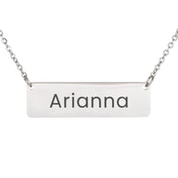 Load image into Gallery viewer, Arianna Necklace – Custom Name Horizontal Bar Necklace for Women
