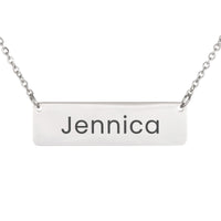 Load image into Gallery viewer, Jennica Necklace – Custom Name Horizontal Bar Necklace for Women
