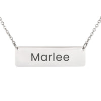 Load image into Gallery viewer, Marlee Necklace – Personalized Name Chain - Custom Horizontal Bar Necklace for Women
