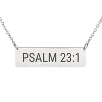 Load image into Gallery viewer, Psalm 23:1 Necklace - Comfort Scripture Pendant for Mom
