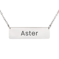 Load image into Gallery viewer, Aster Necklace – Personalized Horizontal Bar Necklace for Women
