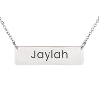 Load image into Gallery viewer, Jaylah Necklace – Personalized Name Chain - Custom Horizontal Bar Necklace for Women
