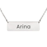 Load image into Gallery viewer, Arina Necklace – Personalized Horizontal Bar Necklace for Women
