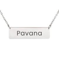 Load image into Gallery viewer, Pavana Necklace – Personalized Name Chain - Custom Horizontal Bar Necklace for Women
