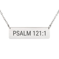 Load image into Gallery viewer, Psalm 121:1 Necklace - Protection Religious Jewelry for Sister
