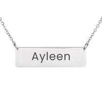Load image into Gallery viewer, Ayleen Necklace – Custom Name Horizontal Bar Necklace for Women
