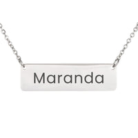 Load image into Gallery viewer, Maranda Necklace – Custom Name Horizontal Bar Necklace for Women

