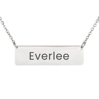 Load image into Gallery viewer, Everlee Necklace – Custom Name Horizontal Bar Necklace for Women
