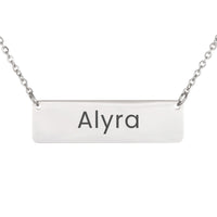 Load image into Gallery viewer, Alyra Necklace – Personalized Horizontal Bar Necklace for Women

