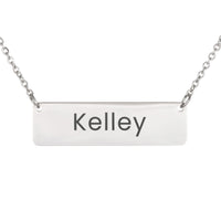 Load image into Gallery viewer, Kelley Necklace – Personalized Name Chain - Custom Horizontal Bar Necklace for Women
