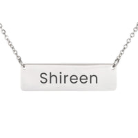 Load image into Gallery viewer, Shireen Necklace – Custom Name Horizontal Bar Necklace for Women

