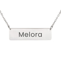 Load image into Gallery viewer, Melora Necklace – Personalized Name Chain - Custom Horizontal Bar Necklace for Women
