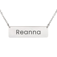 Load image into Gallery viewer, Reanna Necklace – Personalized Name Chain - Custom Horizontal Bar Necklace for Women
