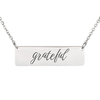 Load image into Gallery viewer, Grateful Necklace - Thankful Christian Gift for Daughter
