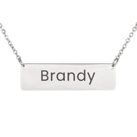 Load image into Gallery viewer, Brandy Necklace – Custom Name Horizontal Bar Necklace for Women
