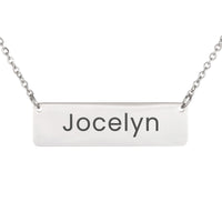 Load image into Gallery viewer, Jocelyn Necklace – Custom Name Horizontal Bar Necklace for Women
