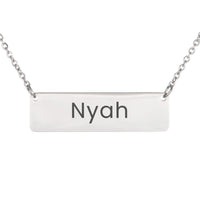 Load image into Gallery viewer, Nyah Necklace – Custom Name Horizontal Bar Necklace for Women
