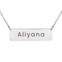 Load image into Gallery viewer, Aliyana Necklace – Custom Name Horizontal Bar Necklace for Women
