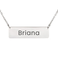 Load image into Gallery viewer, Briana Necklace – Custom Name Horizontal Bar Necklace for Women
