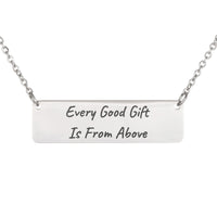 Load image into Gallery viewer, Every Good Gift Is From Above Necklace - Thankful Christian Jewelry for Women, James 1:17
