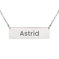Load image into Gallery viewer, Astrid Necklace – Custom Name Horizontal Bar Necklace for Women
