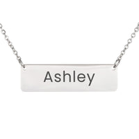 Load image into Gallery viewer, Ashley Necklace – Custom Name Horizontal Bar Necklace for Women
