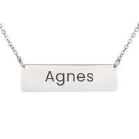 Load image into Gallery viewer, Agnes Necklace – Personalized Horizontal Bar Necklace for Women
