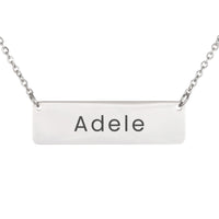 Load image into Gallery viewer, Adele Necklace – Personalized Horizontal Bar Necklace for Women
