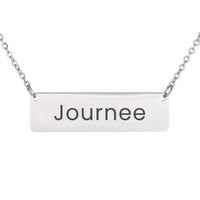 Load image into Gallery viewer, Journee Necklace – Custom Name Horizontal Bar Necklace for Women
