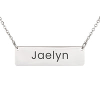 Load image into Gallery viewer, Jaelyn Necklace – Personalized Name Chain - Custom Horizontal Bar Necklace for Women
