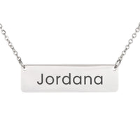 Load image into Gallery viewer, Jordana Necklace – Custom Name Horizontal Bar Necklace for Women
