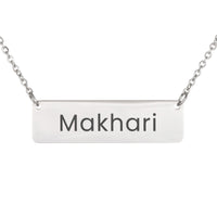 Load image into Gallery viewer, Makhari Necklace – Custom Name Horizontal Bar Necklace for Women
