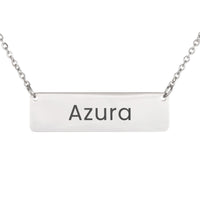 Load image into Gallery viewer, Azura Necklace – Personalized Horizontal Bar Necklace for Women
