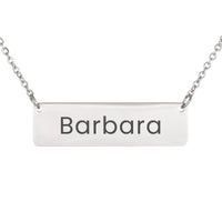 Load image into Gallery viewer, Barbara Necklace – Custom Name Horizontal Bar Necklace for Women
