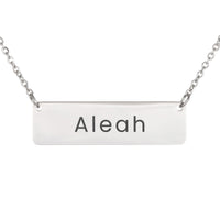 Load image into Gallery viewer, Aleah Necklace – Personalized Horizontal Bar Necklace for Women
