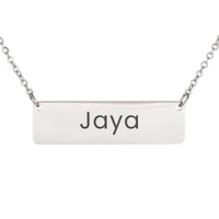 Load image into Gallery viewer, Jaya Necklace – Custom Name Horizontal Bar Necklace for Women
