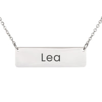 Load image into Gallery viewer, Lea Necklace – Custom Name Horizontal Bar Necklace for Women
