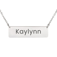 Load image into Gallery viewer, Kaylynn Necklace – Custom Name Horizontal Bar Necklace for Women
