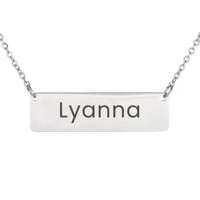Load image into Gallery viewer, Lyanna Necklace – Personalized Name Chain - Custom Horizontal Bar Necklace for Women
