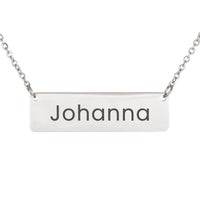 Load image into Gallery viewer, Johanna Necklace – Custom Name Horizontal Bar Necklace for Women
