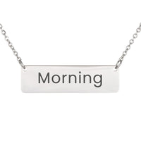 Load image into Gallery viewer, Morning Necklace – Custom Name Horizontal Bar Necklace for Women

